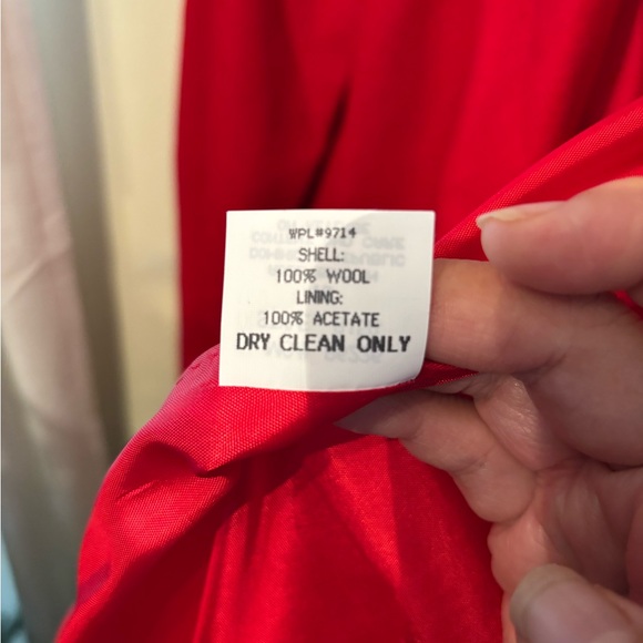 NWT 100 % Wool Sag Harbor Women's Red Blazer - Picture 6 of 6